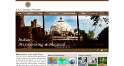 Desktop Screenshot of liveindiatours.com